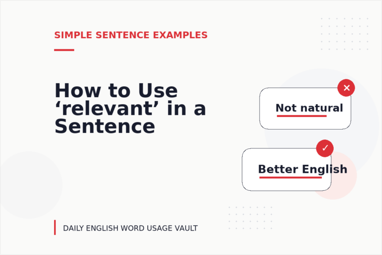 How to Use ‘relevant’ in a Sentence