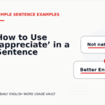 How to Use ‘appreciate’ in a Sentence