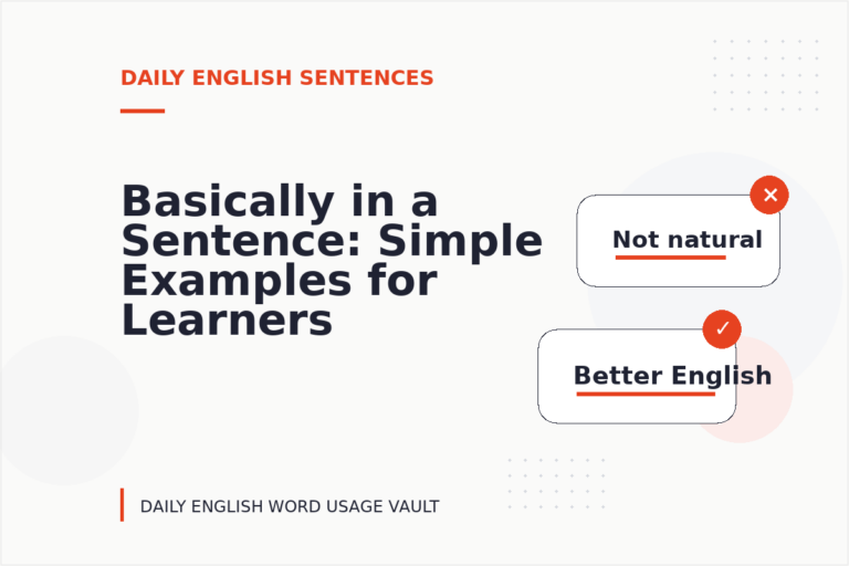 Basically in a Sentence: Simple Examples for Learners