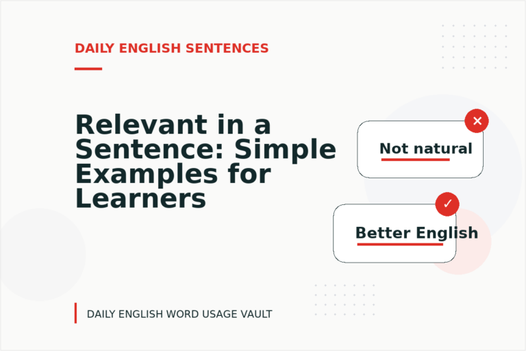 Relevant in a Sentence: Simple Examples for Learners Relevant in a Sentence: Simple Examples for Learners