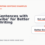 Sentences with ‘vibe’ for Better Writing