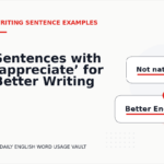 Sentences with ‘appreciate’ for Better Writing