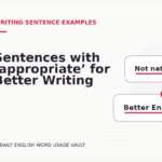 Sentences with ‘appropriate’ for Better Writing