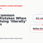 Common Mistakes When Using ‘literally’ in a Sentence