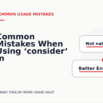 Common Mistakes When Using ‘consider’ in a Sentence