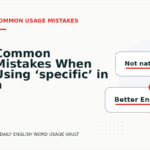 Common Mistakes When Using ‘specific’ in a Sentence