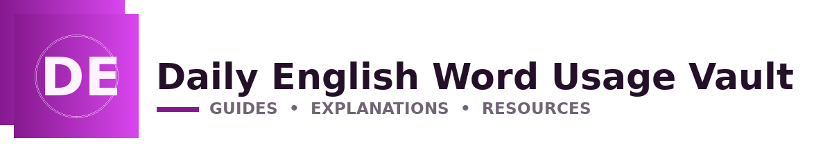 Daily English Word Usage Vault